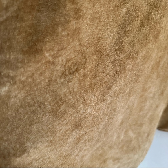 Atelier by B. Thomas Women's Size 3X Tan Suede Button Down Jacket - Picture 15 of 16